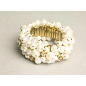 Cha Cha Beaded Bracelet Pearls Vintage Jewelry